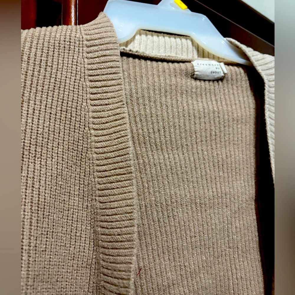 Chic Tan Cardigan by [Brand]